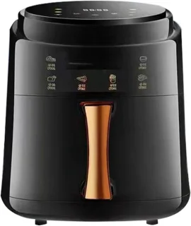 Compacte airfryer oven 8L zwart