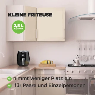 Compacte heteluchtfriteuse 2,5 L