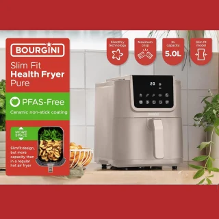 Compacte Keramische Airfryer 5 L Beige