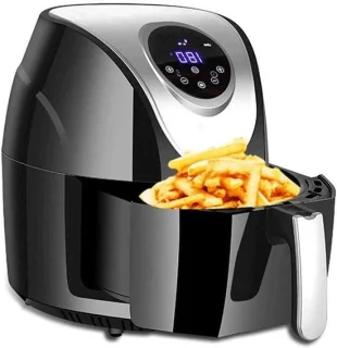 Compacte luchtfriteuse zwart