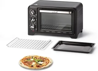 Compacte mini-oven 19 liter zwart