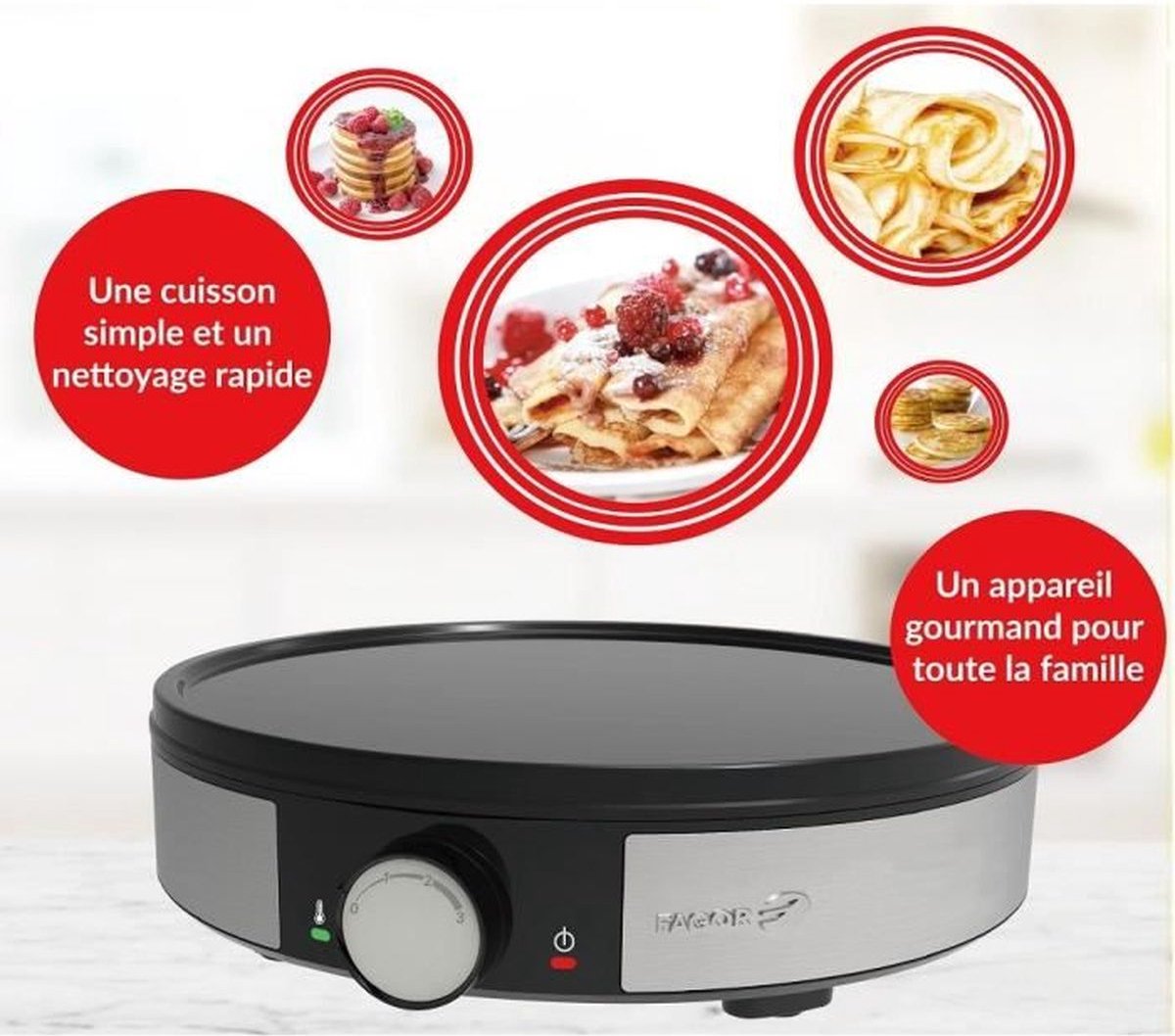 Continental Edison FRSH1400B Airfryer 4,5L Zwart