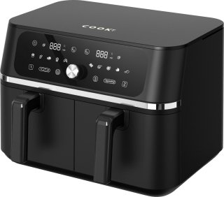 De COOK-IT Dubbele Airfryer 2x4,5L in één oogopslag