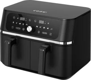 COOK-IT Dubbele Airfryer 2x4,5L