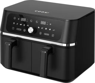 COOK-IT Dubbele Airfryer 2x4,5L