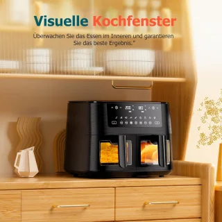 Cookwise Dual Zone Air Fryer 2 Lades Zwart