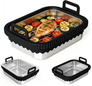 Cosori Airfryer accessoire voor Ninja heteluchtfriteuse, roestvrij staal