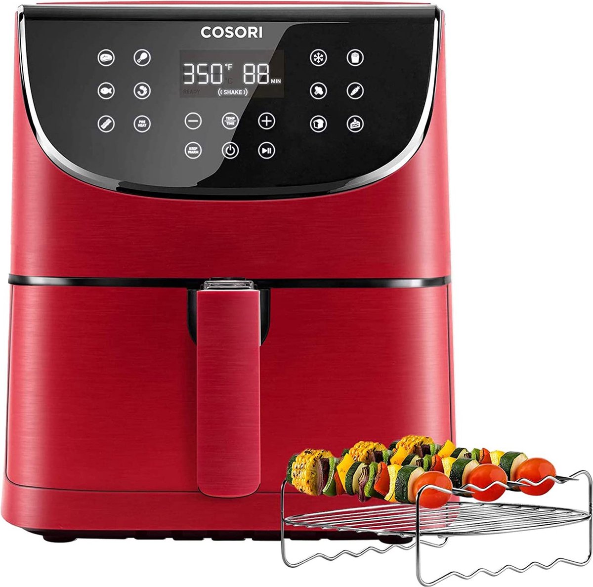 Cosori CP158 AFRXR 5.5L Heteluchtfriteuse Rood