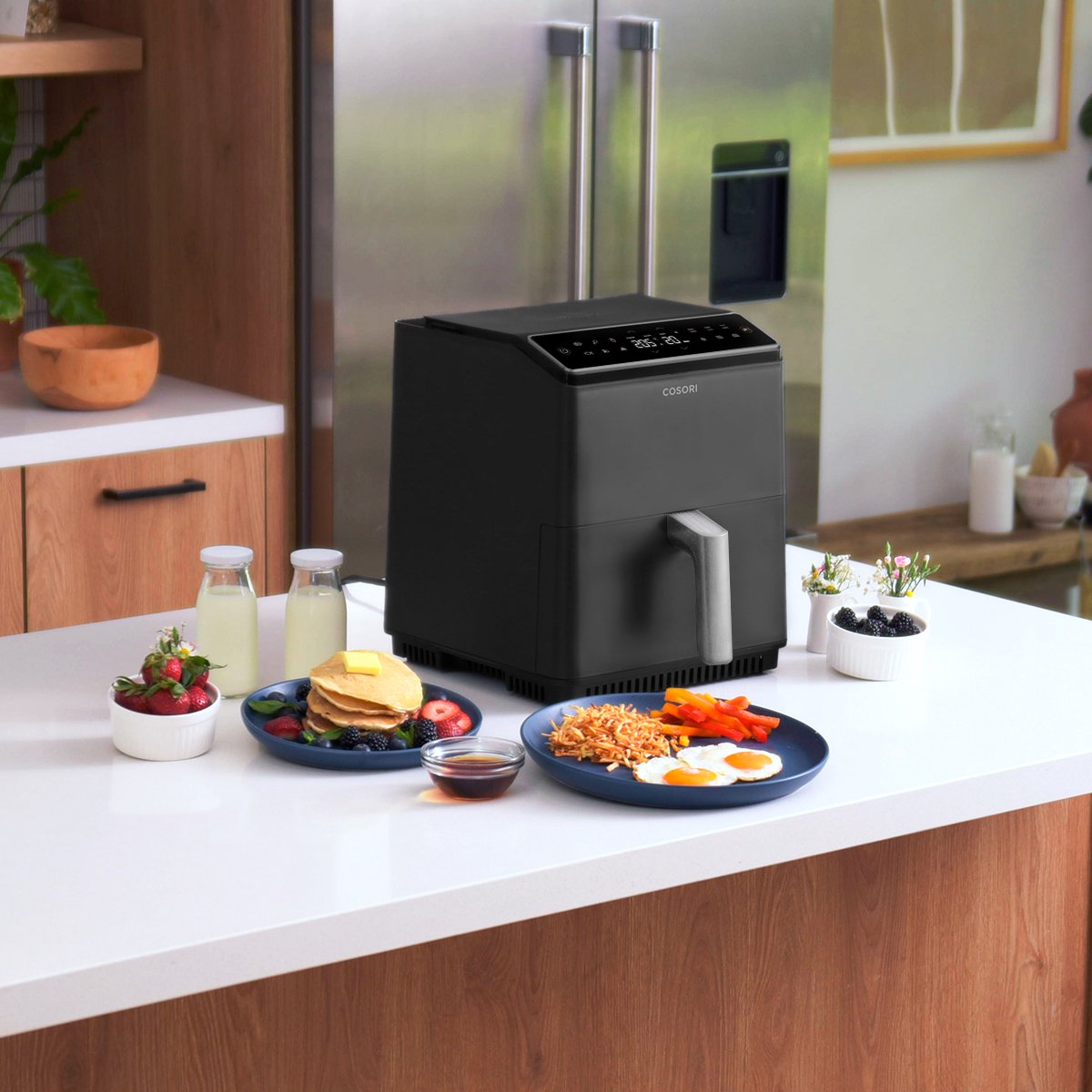 Cosori Dual Blaze II Airfryer XXL 6.4L Antraciet