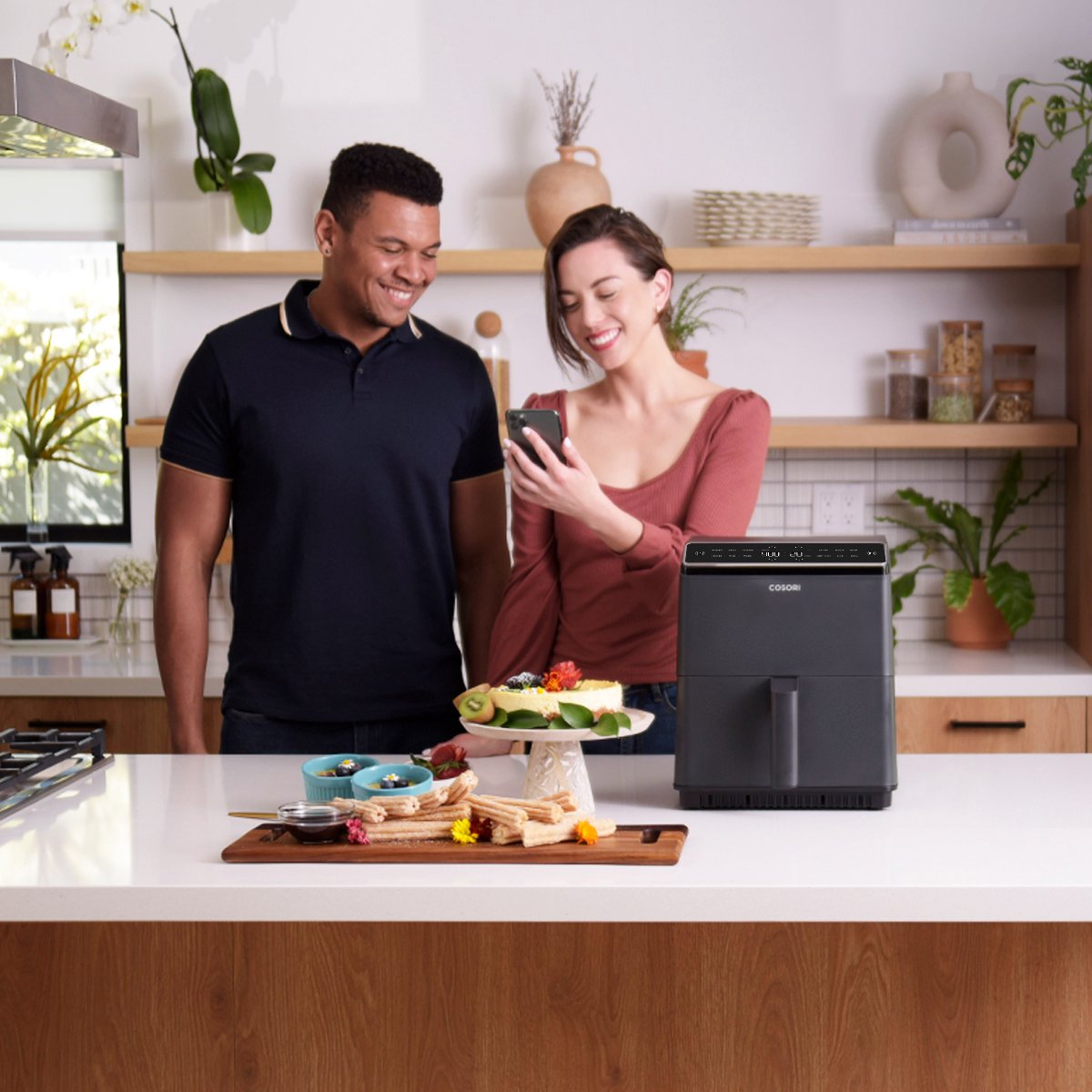 Cosori Dual Blaze XXL Heteluchtfriteuse Antraciet
