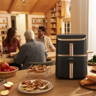 Cosori Turbo Tower Pro XXL Airfryer 10.8L met 2 manden