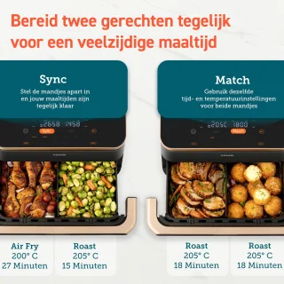 Cosori Twinfry Dubbele Airfryer XXL 10L