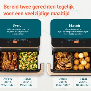 Cosori Twinfry XXL Dubbele Airfryer 10L