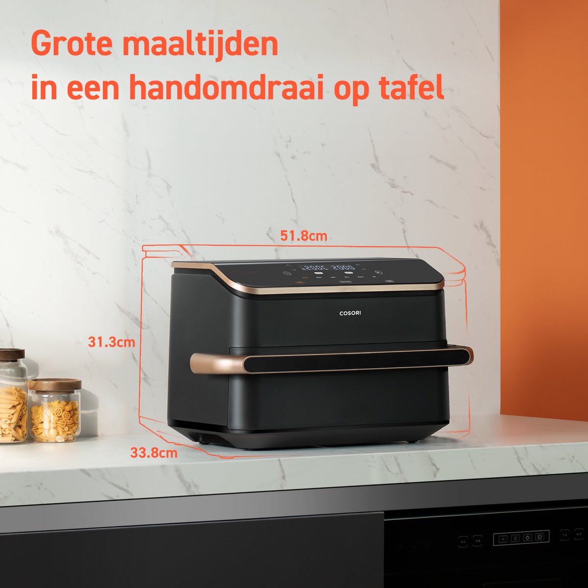 Cosori Twinfry XXL Dubbele Airfryer 10L