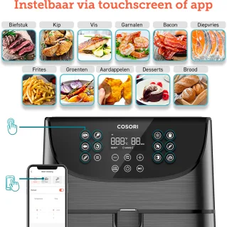 Cosori XL Heteluchtfriteuse 5.5L Zwart