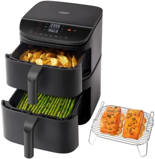 Cosori XXL Airfryer Turbo Tower 10.8L dual manden