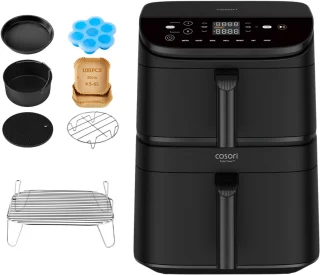 Cosori XXL Airfryer Turbo Tower 10.8L Duo