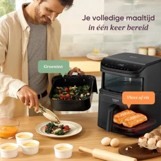 Cosori XXL Airfryer Turbo Tower 10.8L Duo