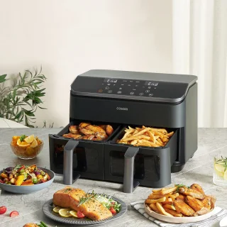 Cosori XXL Dual Basket Airfryer 8.5L Zwart