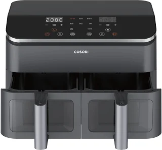 Cosori XXL Dual Basket Airfryer 8.5L Zwart