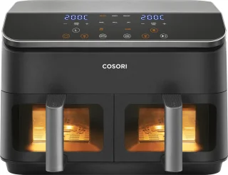 Cosori XXL Dual Basket Airfryer 8.5L Zwart