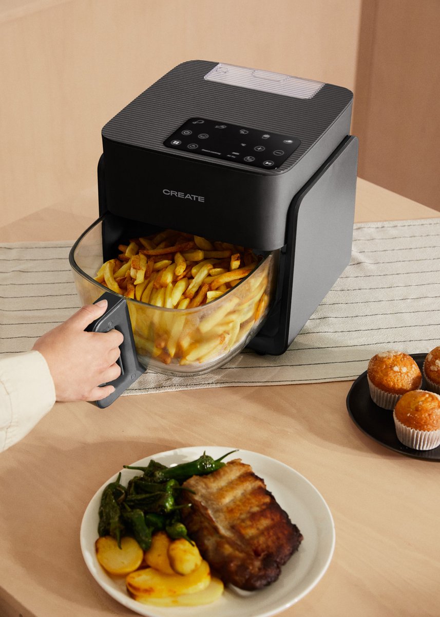 CREATE AIR FRYER MIST 4,2L Zwart