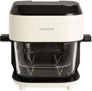 CREATE AIR FRYER STUDIO CRYSTAL LARGE glazen heteluchtfriteuse - gebroken wit