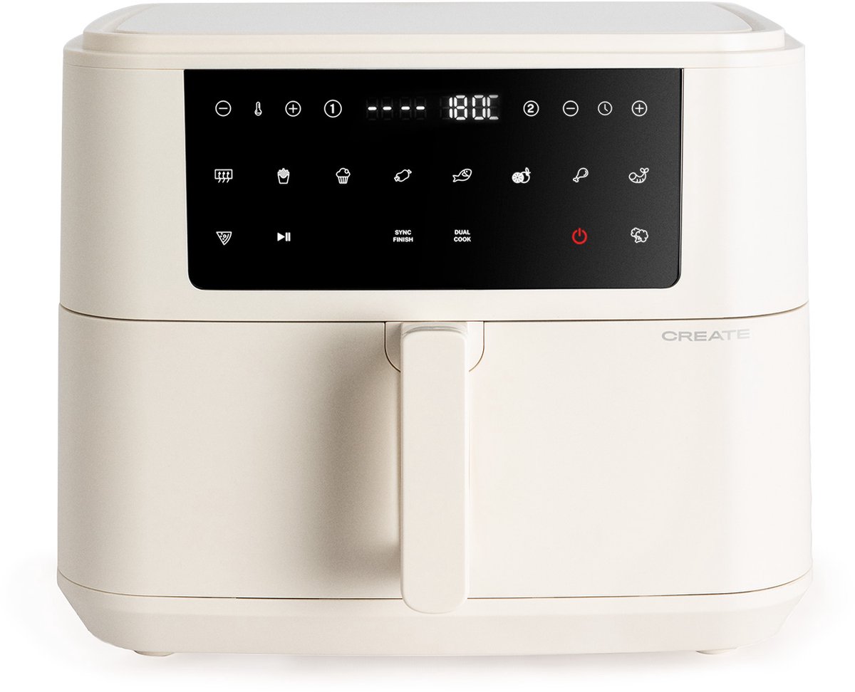CREATE Airfryer Dual 10L Gebroken Wit