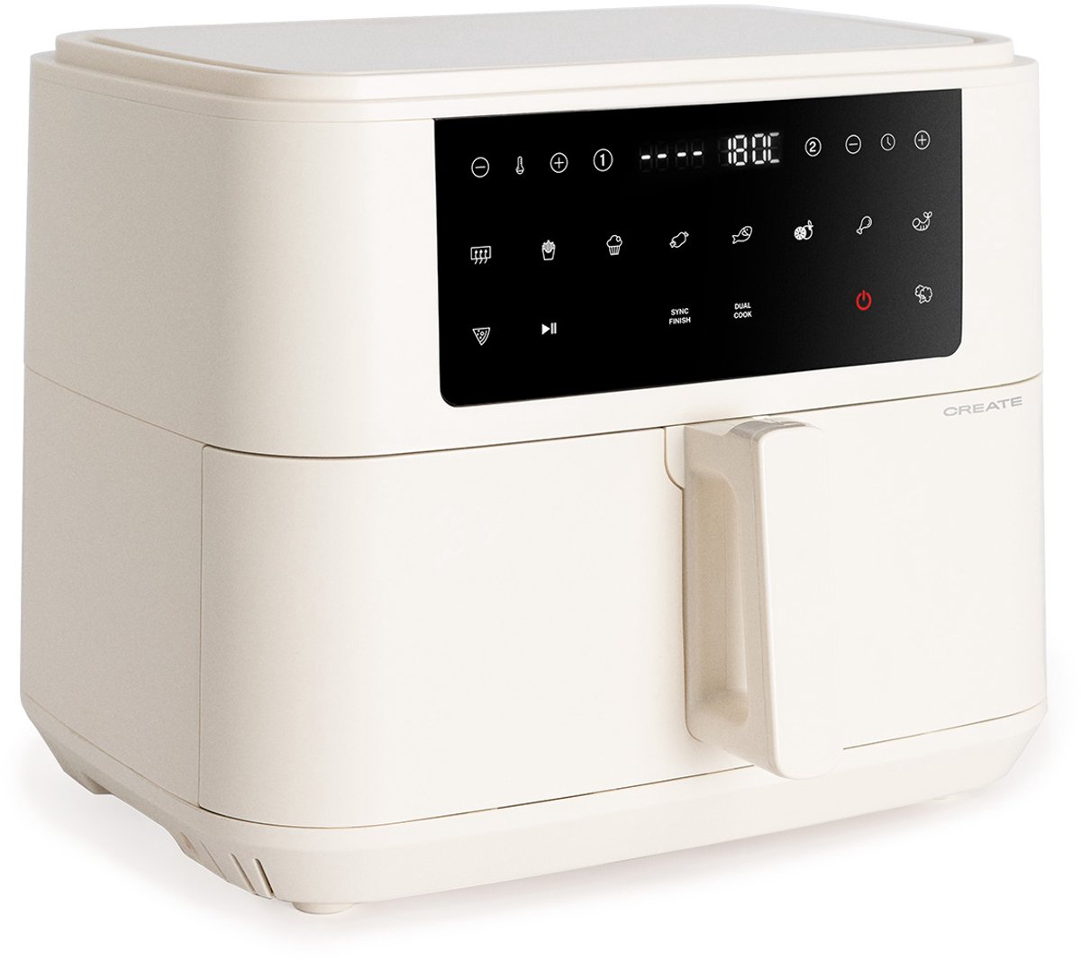 CREATE Airfryer Dual 10L Gebroken Wit