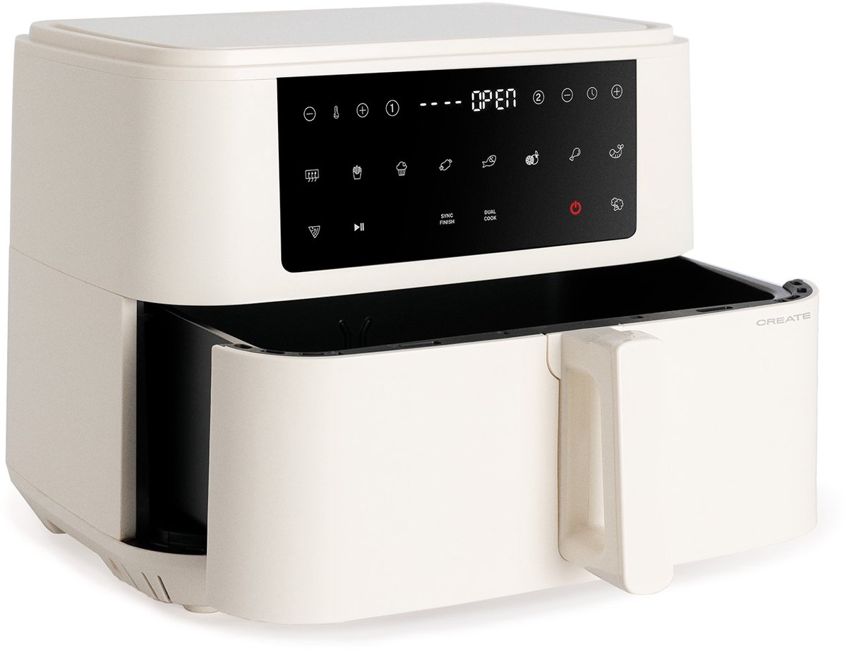 CREATE Airfryer Dual 10L Gebroken Wit