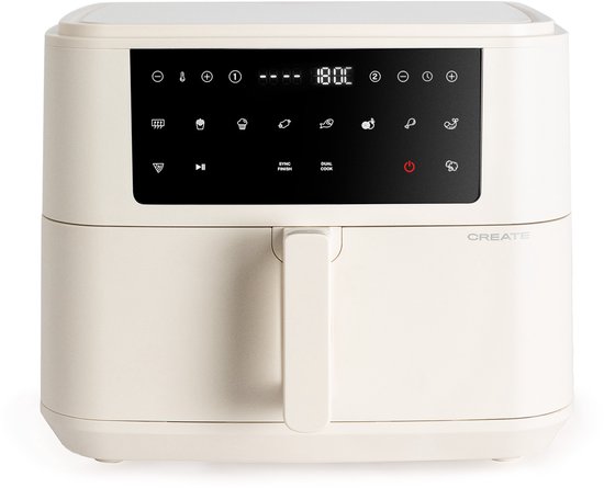 CREATE Airfryer Dual 10L Gebroken Wit