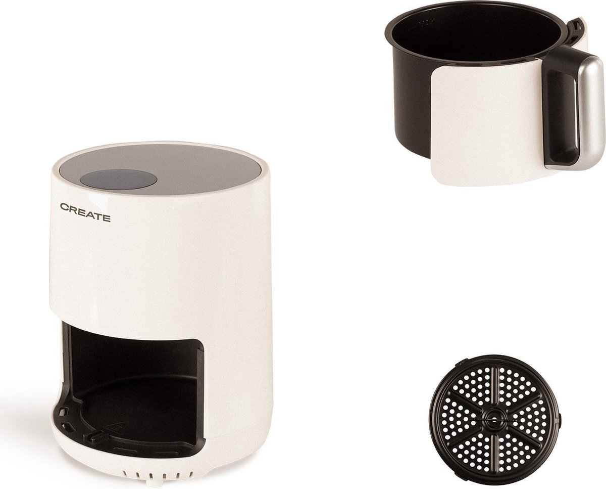 CREATE Heteluchtfriteuse 1,5L Wit AIR FRYER