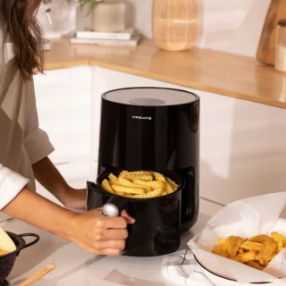 CREATE Heteluchtfriteuse 1,5L Zwart AIR FRYER