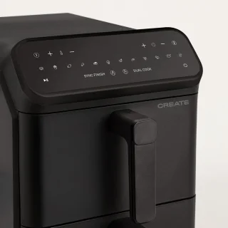 CREATEE Dual Stack Airfryer 11,2 L Zwart