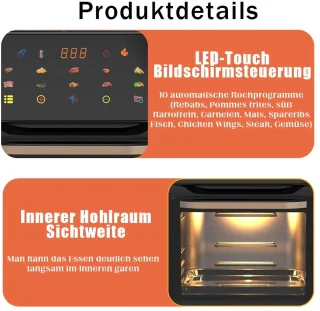 CS Airfryer Oven 10L Touchscreen