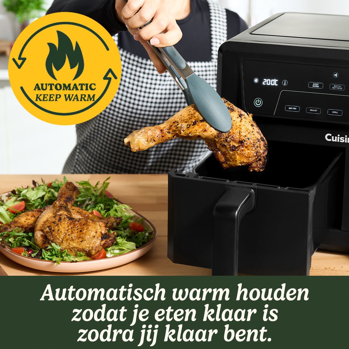 Wat vinden we goed aan de Cuisinart Airfryer XXL Dual-Zone 2x5,2L Zwart