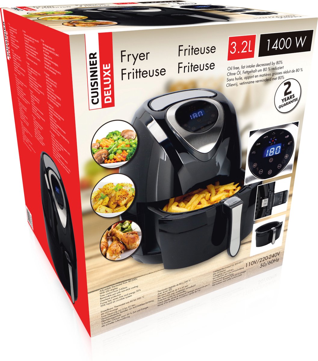 Cuisinier DeLuxe Heteluchtfriteuse