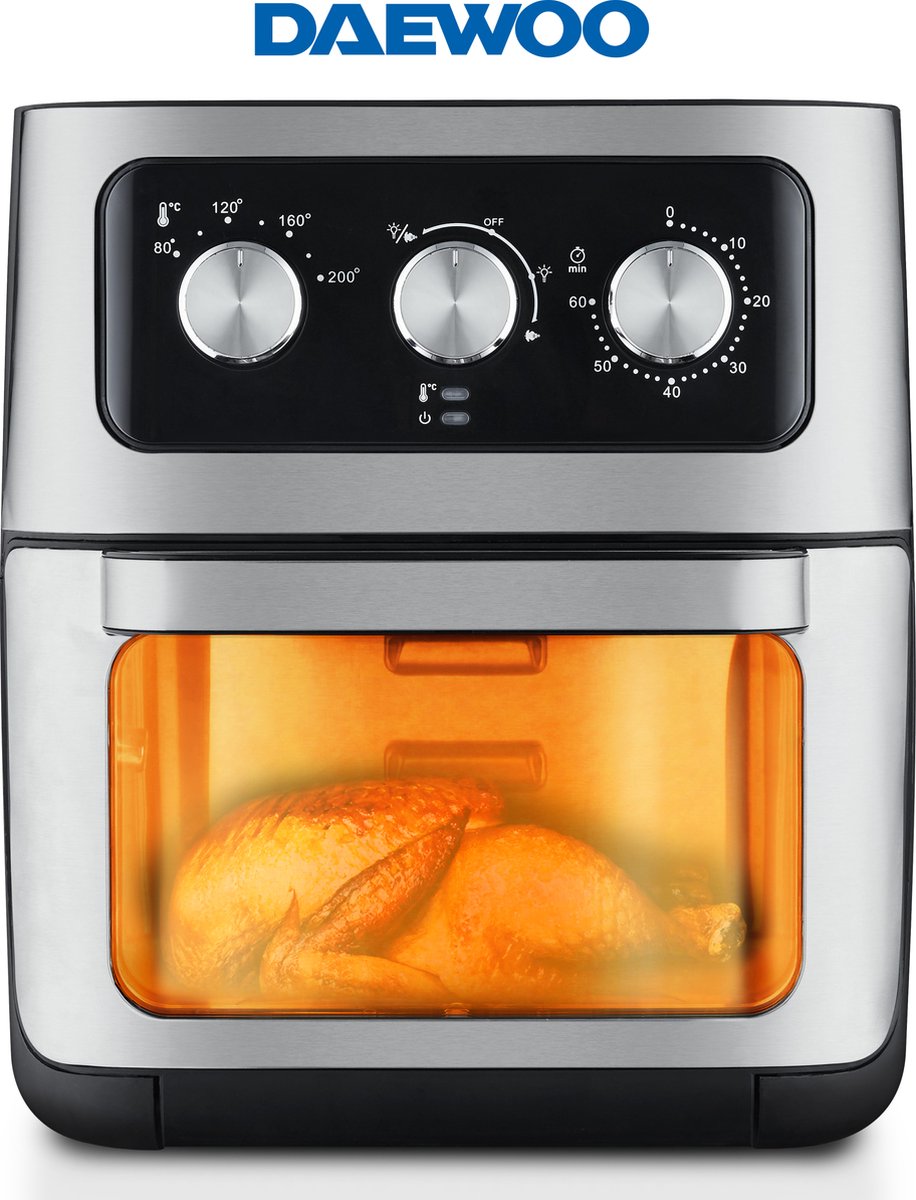 Daewoo DHFRYER12L Airfryer Oven Zwart 12L