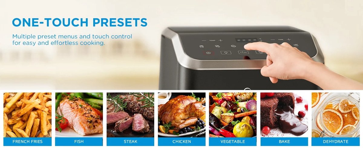 DeXem Heteluchtfriteuse 7L Airfryer Oven