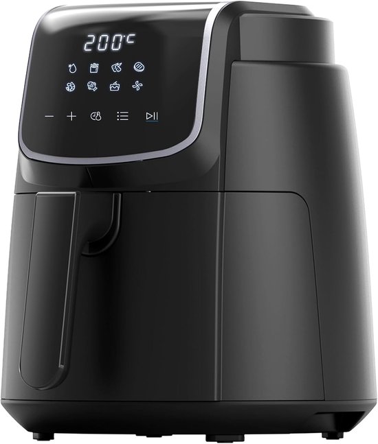 Digitale Airfryer 4L met Grillrack 1500W Zwart