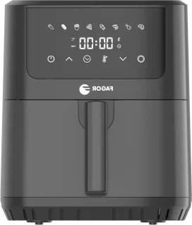 Digitale airfryer 6.5 liter zwart