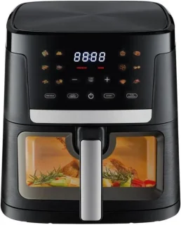 Digitale airfryer 7 liter zwart