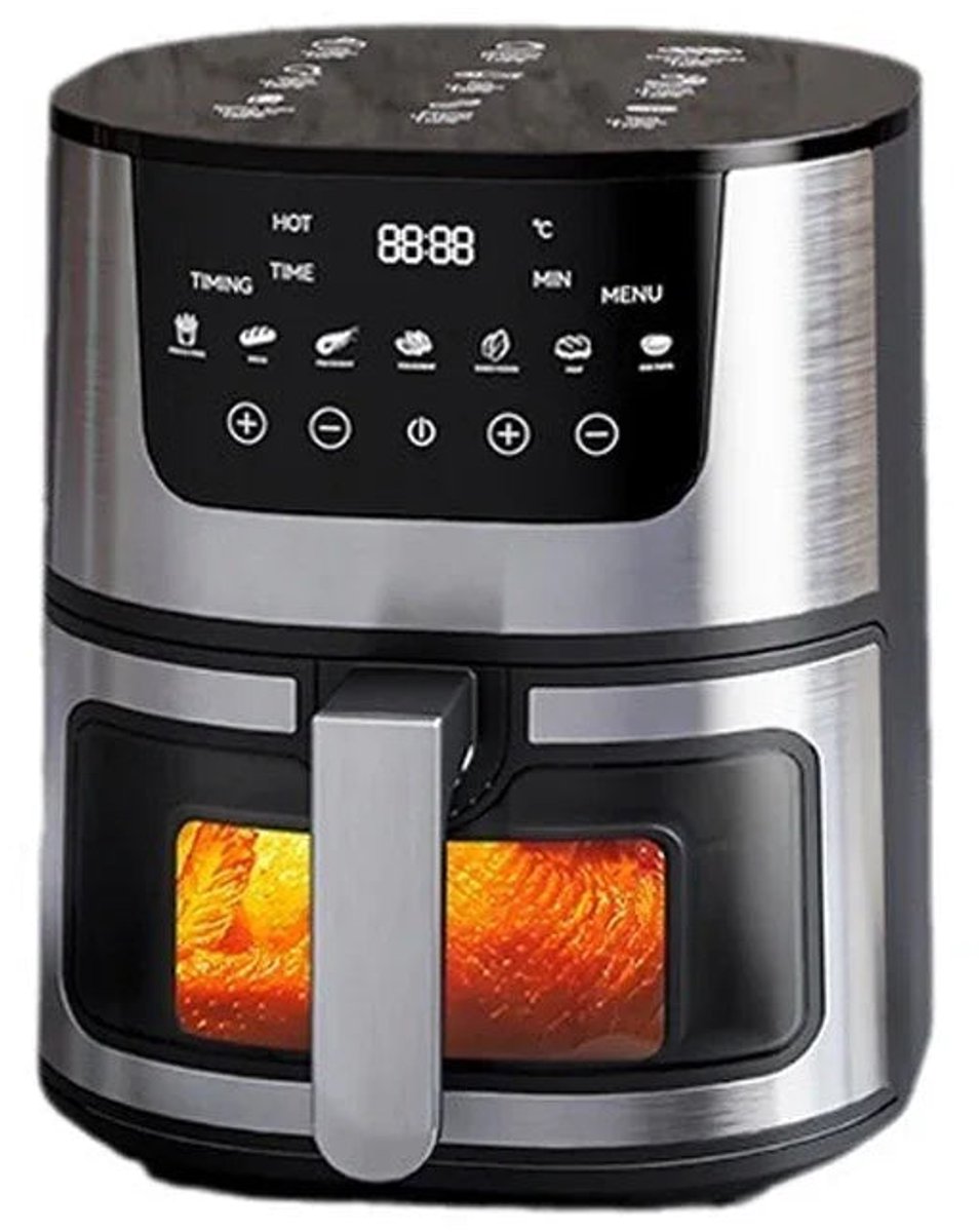 Digitale Airfryer 7L met Grillrack - Zwart