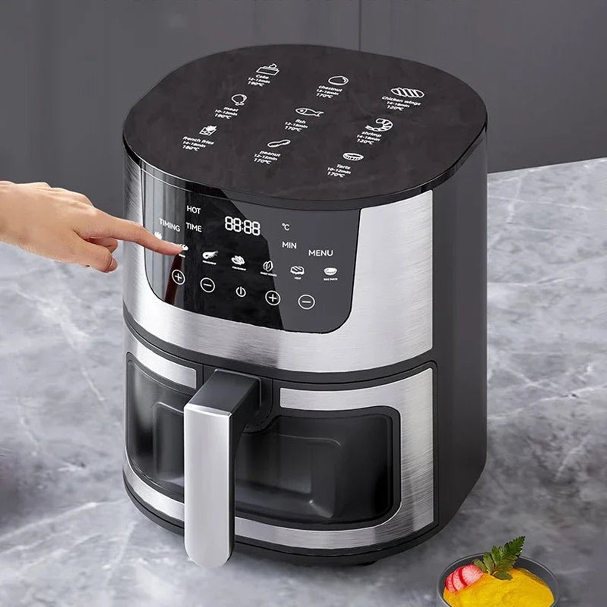 Digitale Airfryer 7L met Grillrack - Zwart