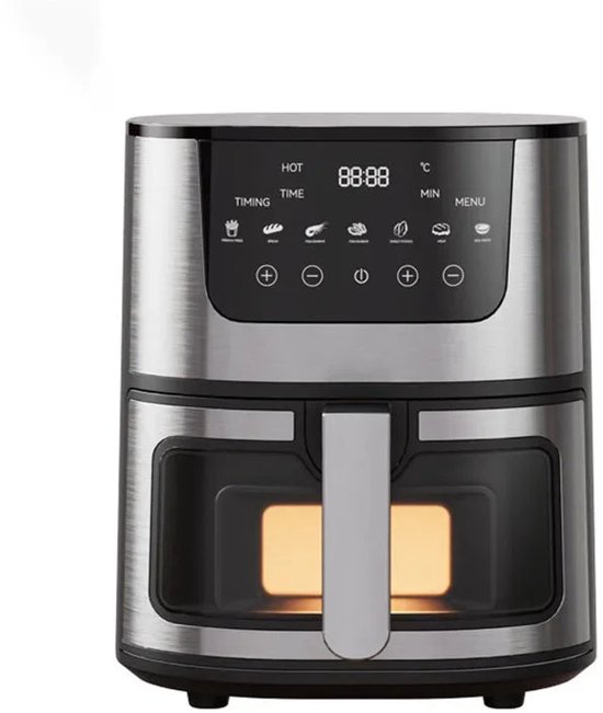 Digitale Airfryer 7L met Grillrack - Zwart