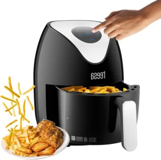 Digitale airfryer - hete lucht friteuse - 18 liter - zwart