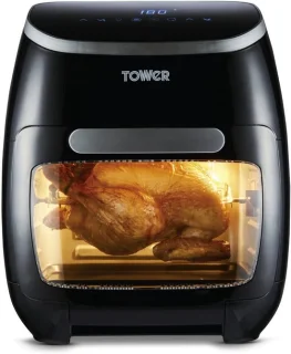 Digitale airfryer oven 10-in-1, 11 liter, 2000 watt, zwart