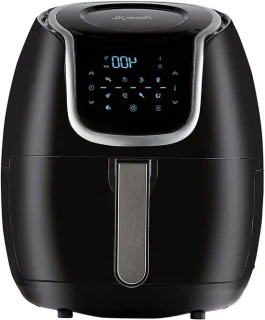Digitale heteluchtfriteuse 4,7 liter zwart