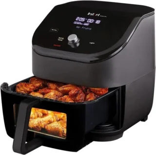 Digitale heteluchtfriteuse 5,7 liter zwart