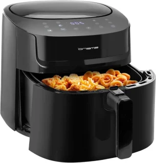 Digitale heteluchtfriteuse 72 liter zwart